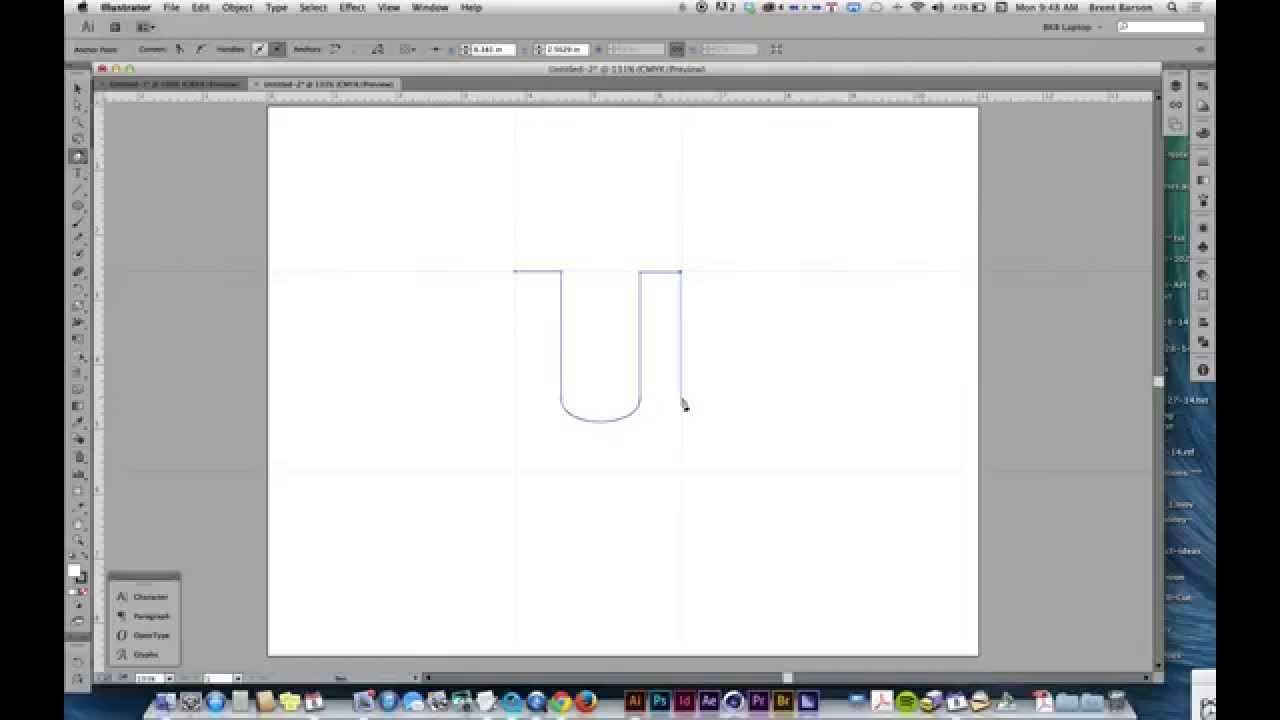 Desgd 280 How To Make A U In Adobe Illustrator Youtube