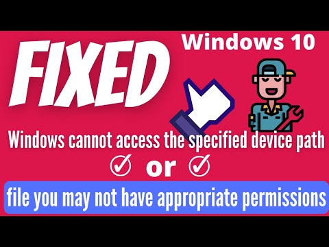 Windows cannot access