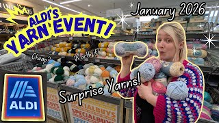 Come With Me ALDI YARN EVENT Jan 26 | Roving Yarn Is Back! | Yarn Haul🧶