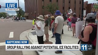 Group rallying against potential ICE facilities in Colorado