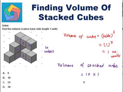 Finding Volume of Stacked Cubes - YouTube