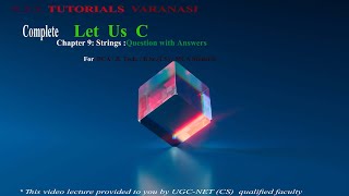 c chapter 9 string Questions with Answers