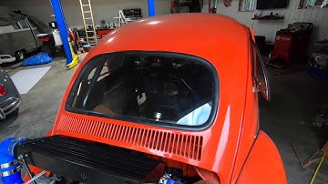 K20 Volkswagen Bug is pretty much ready to get a  tune and dialed-in before it hits the roads.