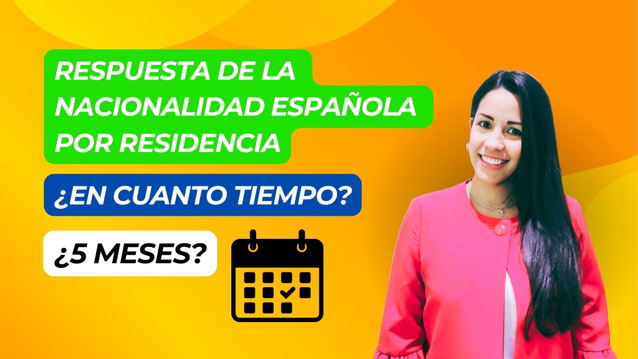 Respuesta de la nacionalidad española por residencia en España