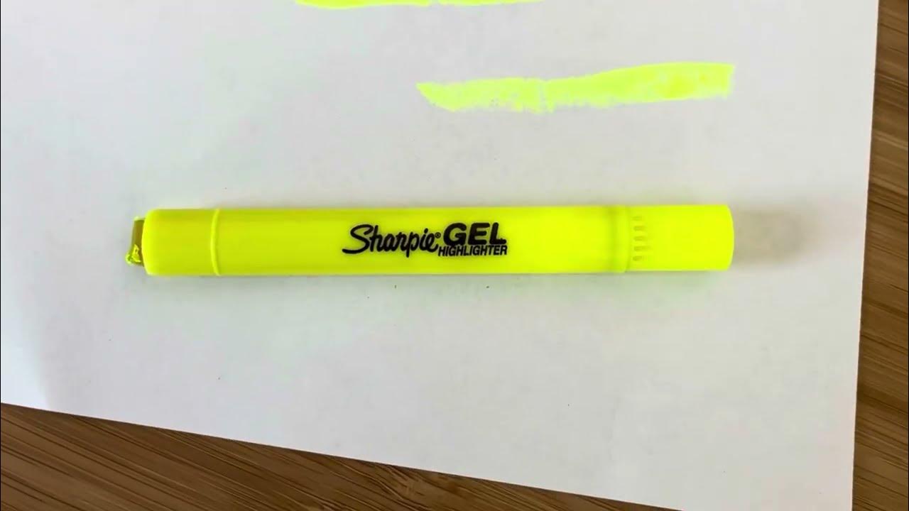Demonstration & Honest Review of Sharpie Gel Highlighters YouTube