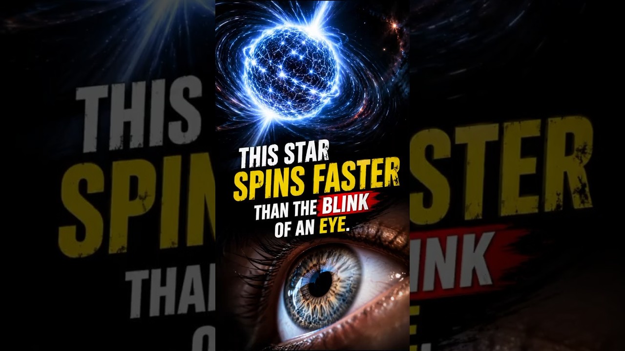 This Star Spins Faster Than Your Blink 😳👀 #space #neutronstar #cosmos #science #pulsar #deepspace