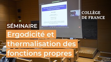 Ergodicité et thermalisation des fonctions propres (18) - Nalini Anantharaman (2022-2023)