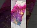 Alcohol ink art technique on a tag #alcoholink #alcoholinkart