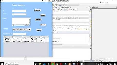 Aplikasi pembrograman perpustakaan menggunakan netbeans dan my sql Database