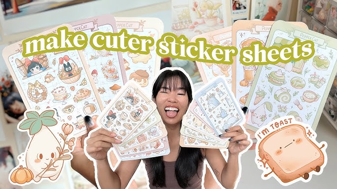 how i format my sticker sheets for production ☆ 