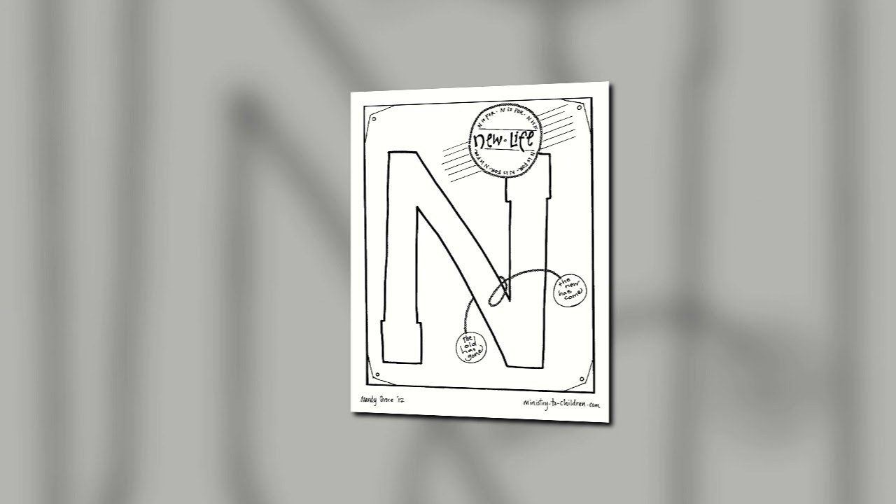 Free Bible Alphabet Coloring Pages for Kids