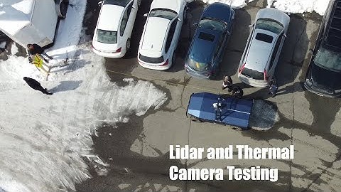 FourDRobot Lidar and Thermal Camera Detection Test
