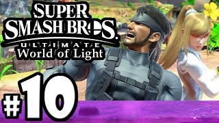 Super Smash Bros Ultimate - World of Light PART 10 - Snake VS The Boss - Switch Gameplay Walkthrough