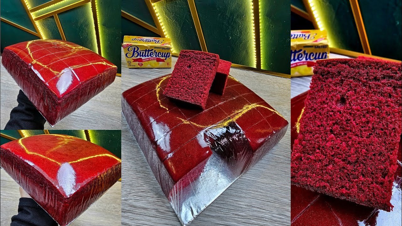 RED VELVET BUTTERCAKE | Tips² & Teknik Baking Kek Anti-Gagal!! | Thai Buttercake Viral