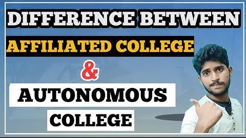 Different between Autonomous & afiliated colleges full details || bsd telugu tech