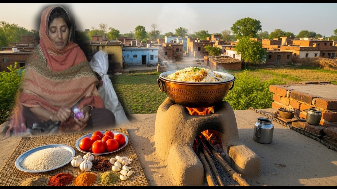 Aloo Biryani || By Sama Village Vlogs