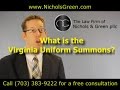 What is a Summons? (Understanding the Virginia Uniform Summons)