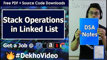 Implementing all the Stack Operations using Linked List (With Code in C)