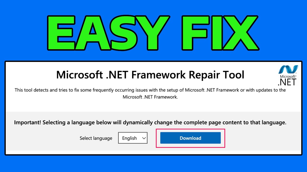 How To Fix Fatal Error During .NET Framework 4 Installation Error Code ...