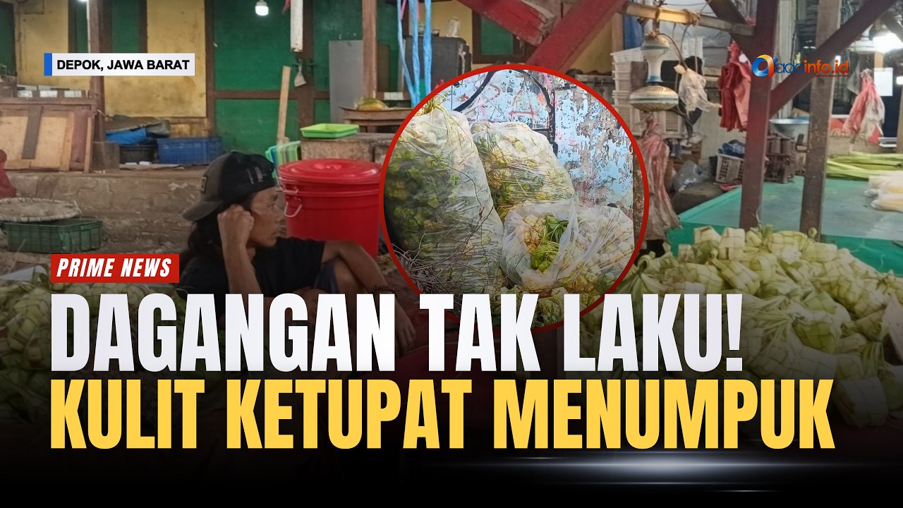 Pedagang Kulit Ketupat di Depok Lesu, Dagangan Menumpuk Tak Laku Saat Iduladha