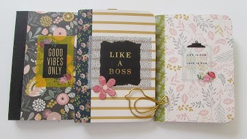 DIY Altered Mini Composition Books - Dollar Tree