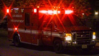 LAFD Engine 57 & Rescue 57 (reserve) Responding