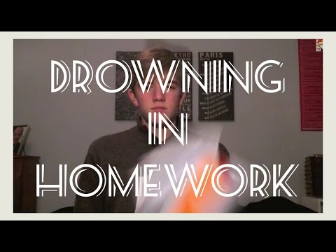 drowning in homework meaning
