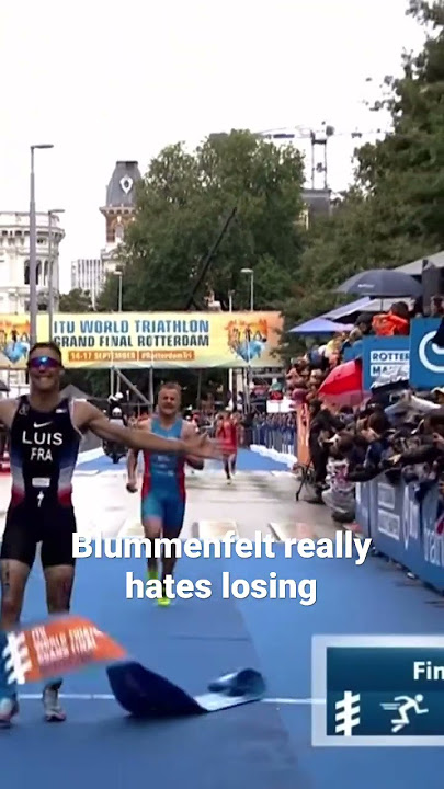 Kristian Blummenfelt hates to lose 😅 #triathlon #shorts #wts