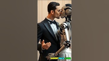 Man Marries Robot Bride 💍🤖 Sci-Fi Wedding. AI Video  #ai #love #bride #wedding