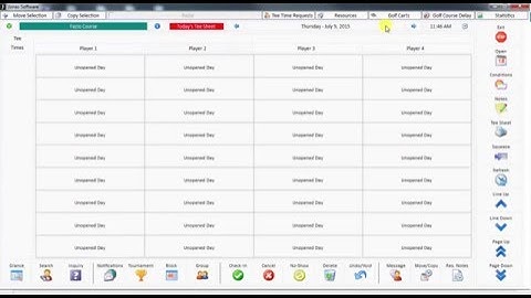 Tee Time Management - Lottery