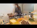 料理を楽しむ主婦の夫のお弁当と夜ご飯作り| ビビンバ弁当・鮭の竜田揚げ弁当・イカとナスのトマトグラタン風弁当 | 買い物をする休日