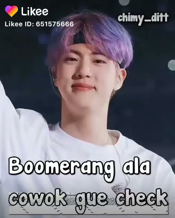 Boomerang ala cowo gua check