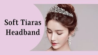 2021 Soft Tiaras Zircon Headbands for Wedding High Quality CZ Bride Crowns New Hair Accessories Part screenshot 3
