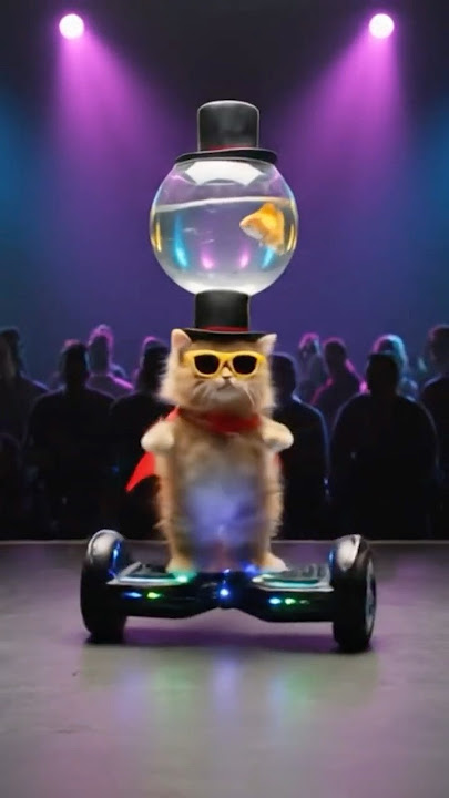“Meowgical Performance! Cat Wows the Judges with Circus Stunts!” #magic #talent