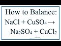 Chemical Reactions and Solubility Concepts