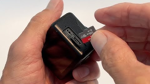 How to insert an microSD card into Wolfang 4K Action Camera GA200