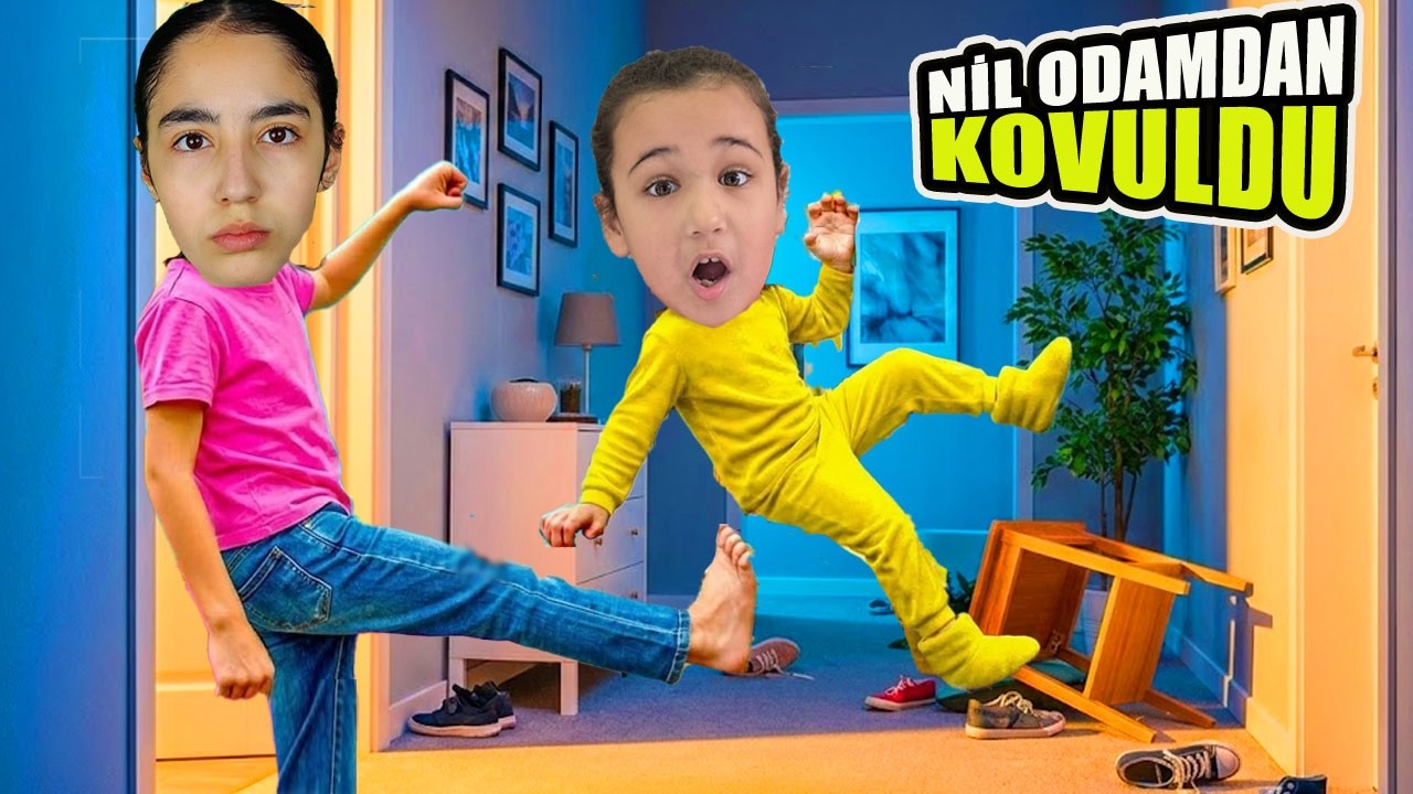 İLKİM KUZENİ NİL'İ ODASINDAN KOVDU !! EYVAH NİLİN KÖTÜ İKİZİMİ GELDİ!