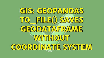 GIS: GeoPandas to_file() saves GeoDataFrame without coordinate system