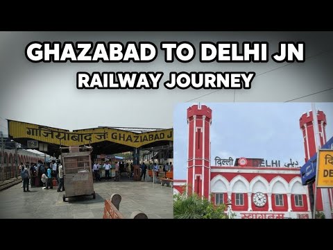 Railway journey  Gaziabad Junction to Delhi Junction 🚄#indian 
