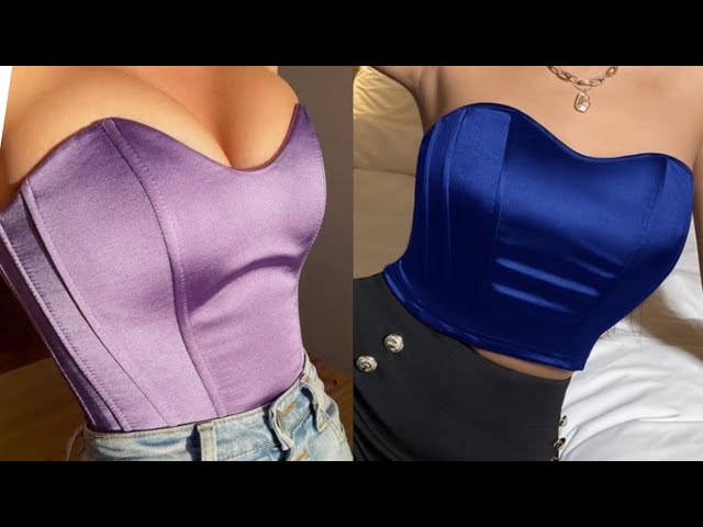 How to sew a bustier top / Bustier sewing tutorial 