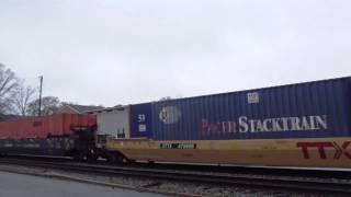 CSX Q174 in Hi Def at Ashland,VA on 3/31/11
