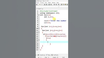 Print R alphabet pattern - C++ Program Tutorial  18. C++ pattern code.