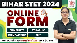 Bihar STET Notification 2024 | Eligibility, Syllabus, Exam Pattern, Bihar TET Full Info By Gargi Mam