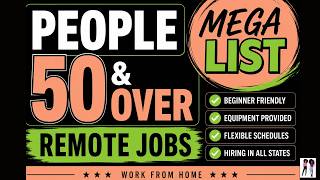 20 Entry Level Work From Home Jobs for Adults 50 and Over 📱