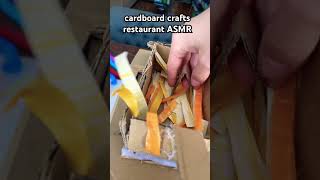 Cardboard craft restaurant asmr meat nd fish!  #cardboardcraft #asmr  #roleplay