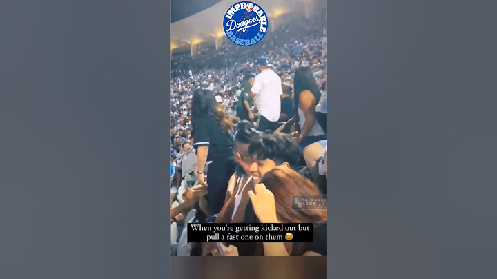 BRILLIANT 😂🤙 Kicked out of Dodger Stadium? NOPE Dodgers fan pulls a fast one on Security #viral #mlb