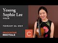Graduation recital yesong sophie lee violin