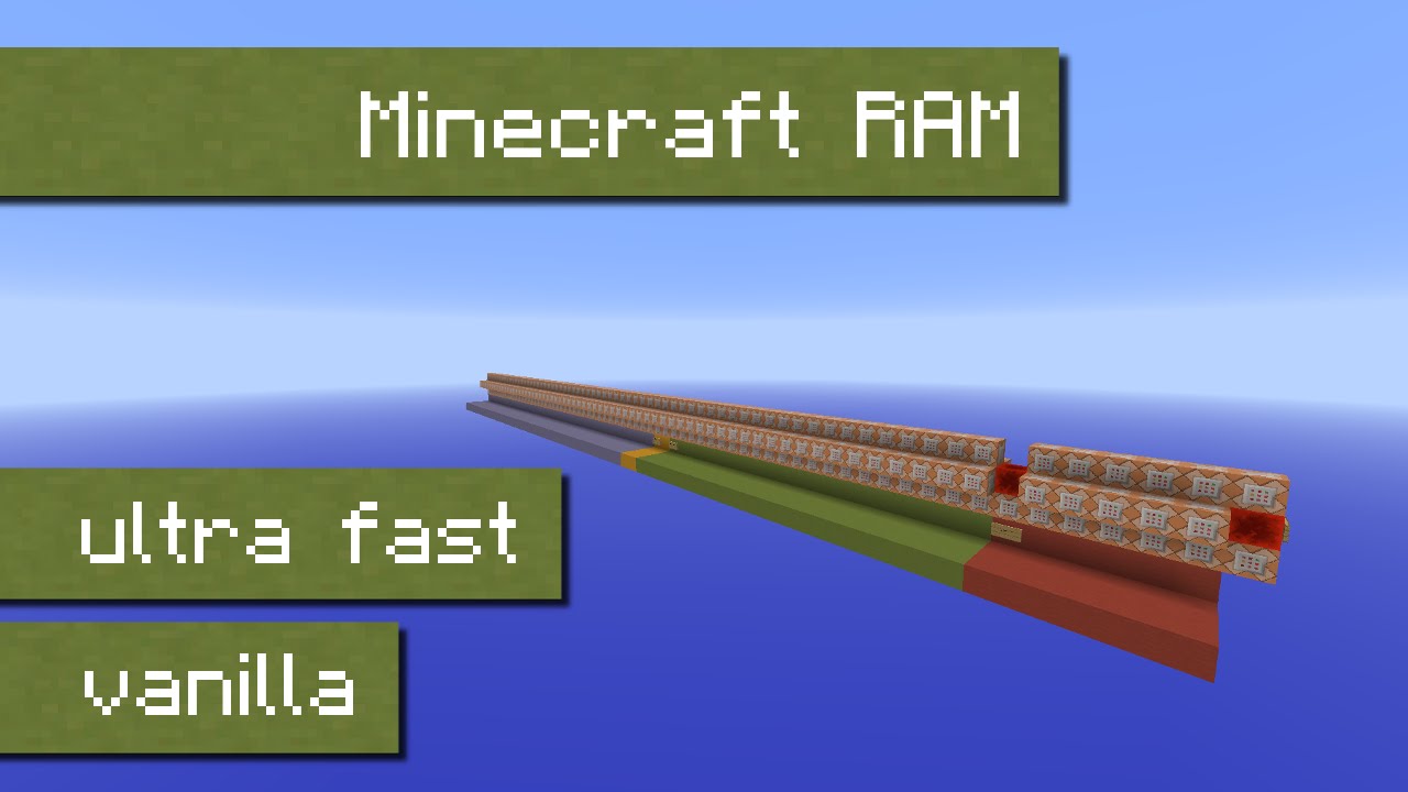 Minecraft Computer Ram Memory Vanilla 1 8 Short Video English Youtube