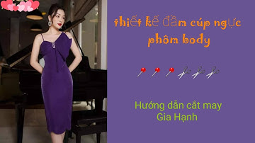 Thiết kế đầm cúp ngực đính nơ tạo kiểu mới lạ