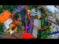 SheiKra Roller Coaster AMAZING 4K Front Seat POV Busch Gardens Tampa Theme Park